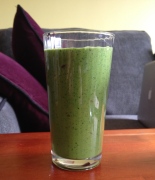 A kale smoothie, because I said I'd try it.